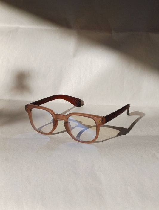 Dazzle Unisex Kahverengi Mavi Işık Filtreli Gözlük