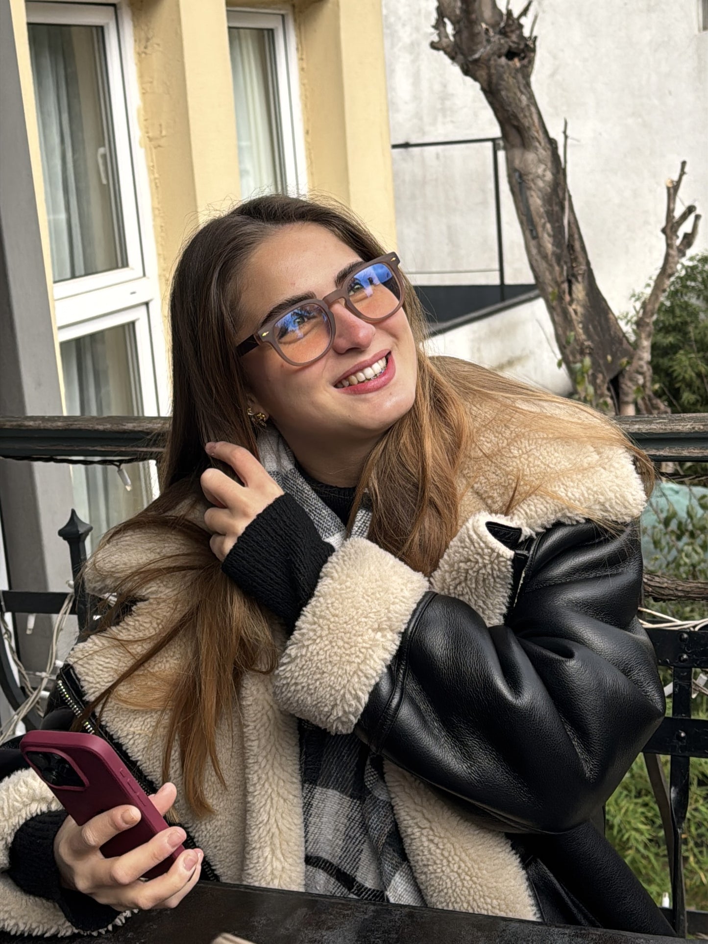 Dazzle Unisex Kahverengi Mavi Işık Filtreli Gözlük